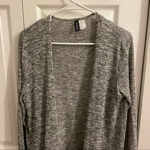H&M long heather gray cardigan / medium